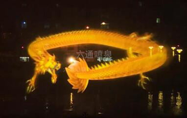 湖面水幕電影